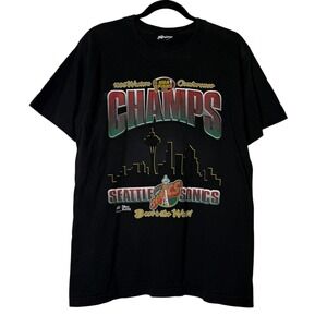 Seattle Super Sonics T-shirt 1994 Western Conference Champs 90s NBA Men's M
